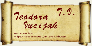 Teodora Vučijak vizit kartica